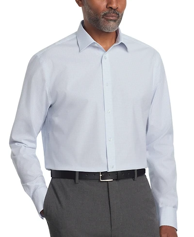 Calvin Klein Men's Refined Cotton Stretch Regular Fit Dress Shirt