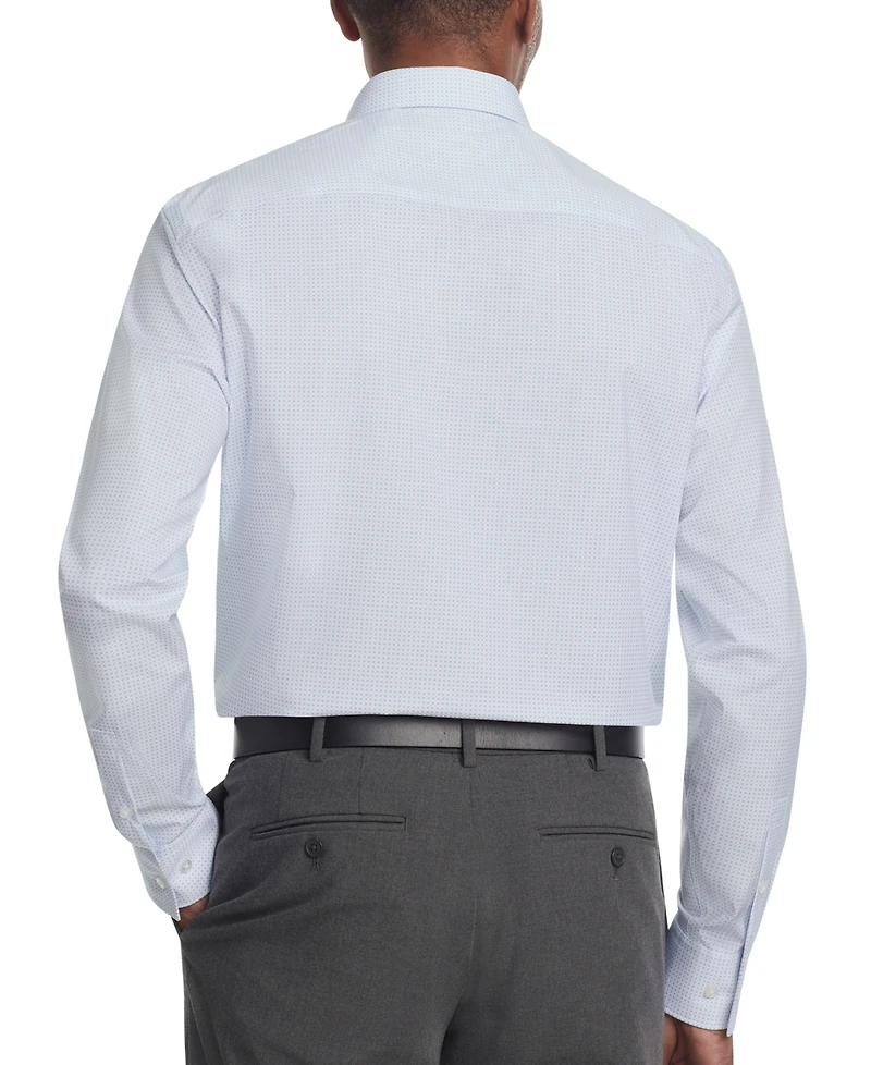 Calvin Klein Men's Refined Cotton Stretch Regular Fit Dress Shirt