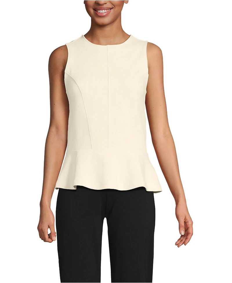 Lands' End Women's Sleeveless Starfish Peplum Top