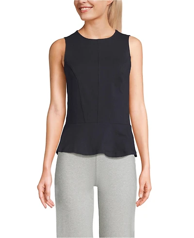 Lands' End Women's Sleeveless Starfish Peplum Top