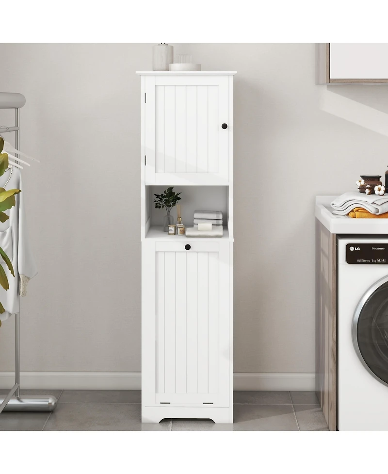 Casainc Tilt-Out Laundry Cabinet with One Compartment and Single Door