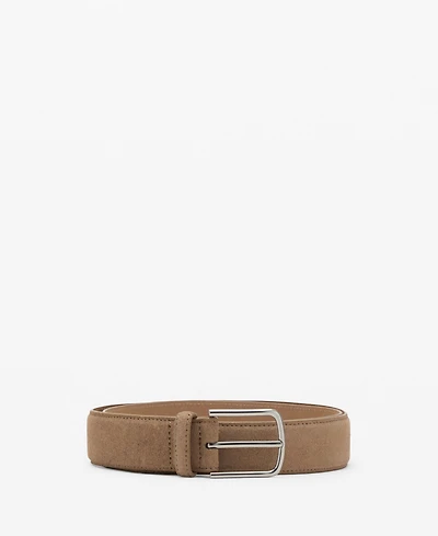 Mango Men's Suede Leather Belt