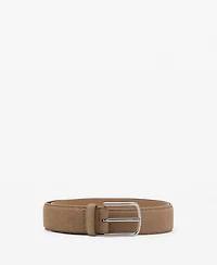 Mango Men's Suede Leather Belt