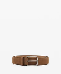 Mango Men's Suede Leather Belt