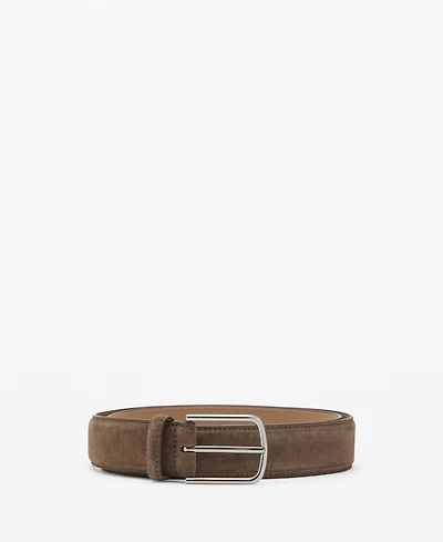 Mango Men's Suede Leather Belt