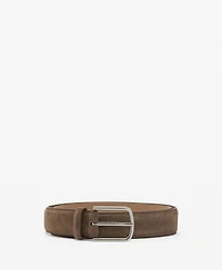 Mango Men's Suede Leather Belt