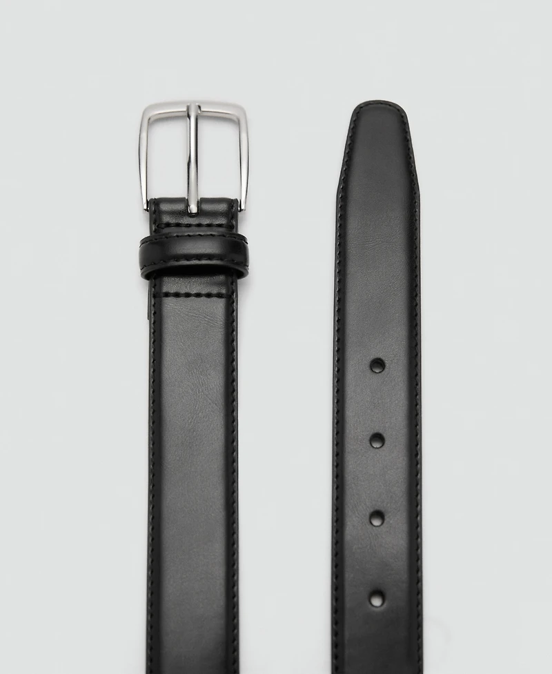 Mango Men's Nappa Leather Belt