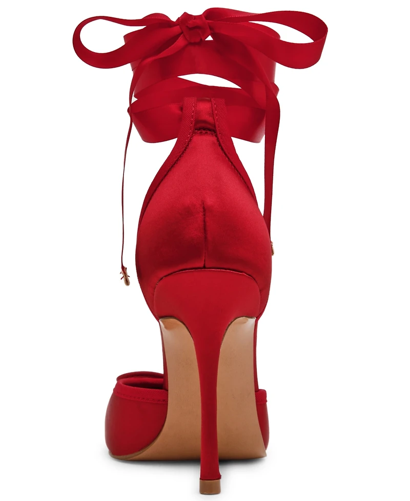 Steve Madden Women's Larina Lace-Up High-Heel Ballet Pumps