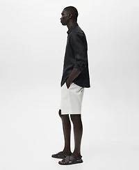 Mango Men's Linen Long Sleeve Shirt