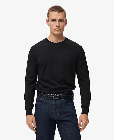 Mango Men's Wool Round-Neck Sweater
