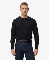 Mango Men's Wool Round-Neck Sweater