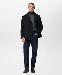 Mango Men's Wool Turtleneck Sweater
