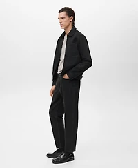 Mango Men's Pockets Denim Jacket