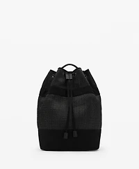 Mango Men's Lace-Up Sack Backpack