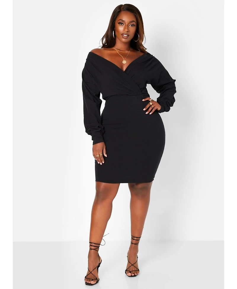 Msgd Women's On Your Mind Cotton Mini Bodycon Dress