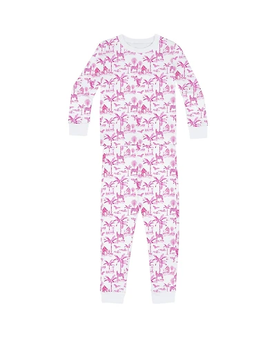 Sant and Abel Kids Skydog Pink Toile Long Pj Set