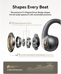 Baseus Bowie MC1 Pro Open Ear Clip-On Headphones, Hi-Res Ldac & HiFi4 Acoustic Sound, 5g Ultra-Lightweight Comfort, SuperBass 2.0, Dnn 4-Mic Ai Clear