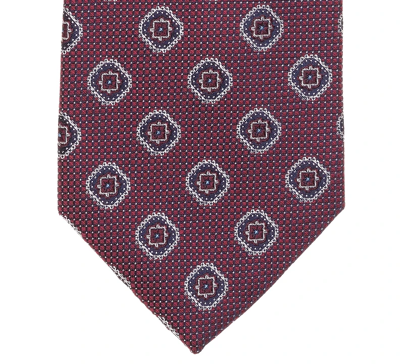 Brooks Brothers Men's Dot Ground Medallion Tie