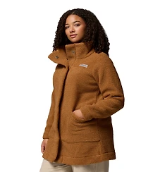 Columbia Plus Size Active Panorama Stand-Collar Long Jacket