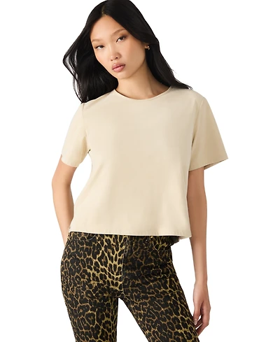 Steve Madden Women's Short Sleeve Crewneck Top