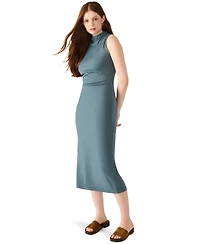 Steve Madden Women's Mo Mock Neck Midi Dress