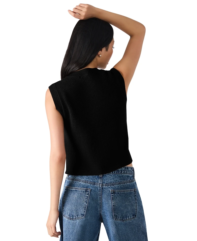 Steve Madden Women's Aliya Sleeveless Knit Sweater Vest