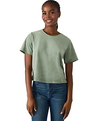 Steve Madden Women's Short Sleeve Crewneck Top