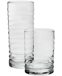 Arch Studio Rippled Double Old-Fashioned and Highball Glasses, Set of 8, Macy's Exclusive