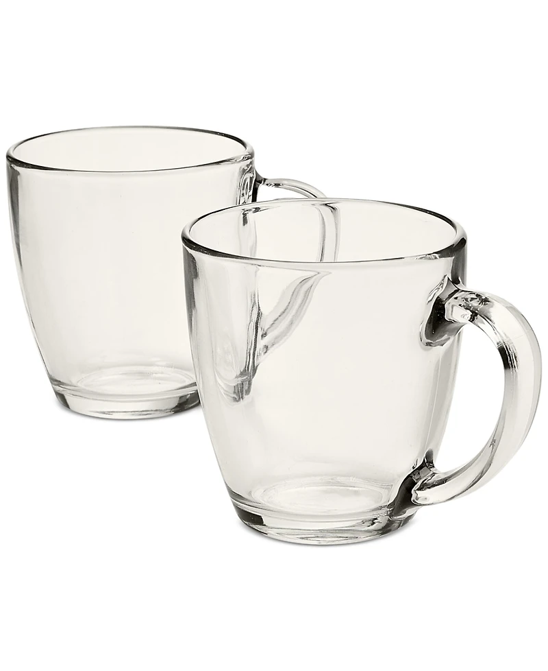 Arch Studio Tapered Glass Mugs, Set of 2, Macy's Exclusive