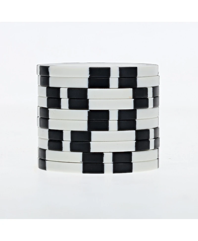 We Games 8 Stripe Clay Poker Chips, 11.5 Gram, Set of 25