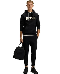 Boss by Hugo Men's Cotton-Blend Logo Hoodie