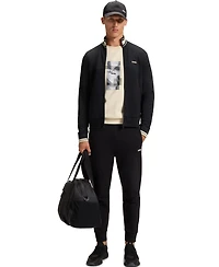 Boss by Hugo Men's Cotton-Blend Zip-Up Sweatshirt