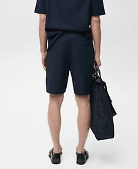 Mango Men's Structured 7.95" Knitted Shorts