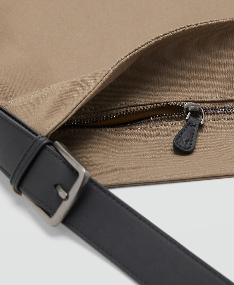 Mango Men's Adjustable Handle Shopper Bag