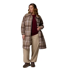 Columbia Plus Size Wildest Venture Long Fleece Coat