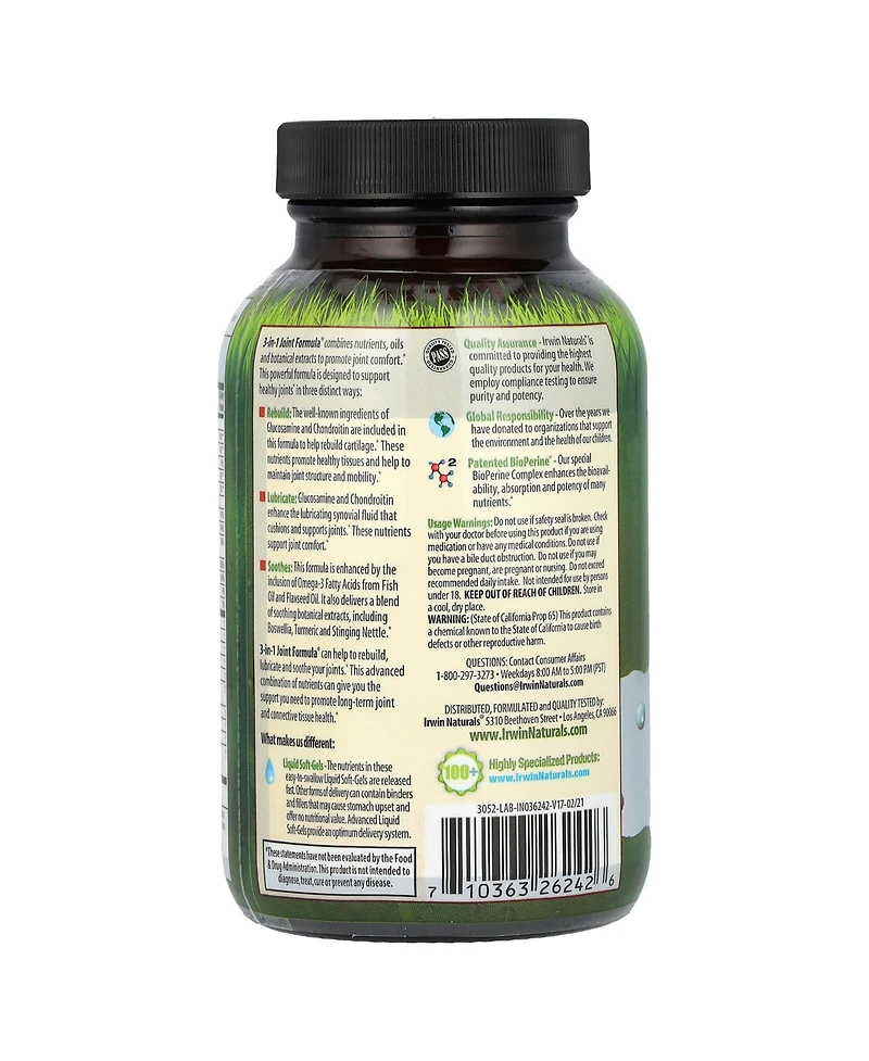 Irwin Naturals 3-in-1 Joint Formula