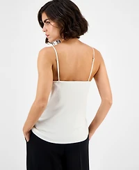 Boss Orange Women's Lace-Trim Hammered Satin Tank