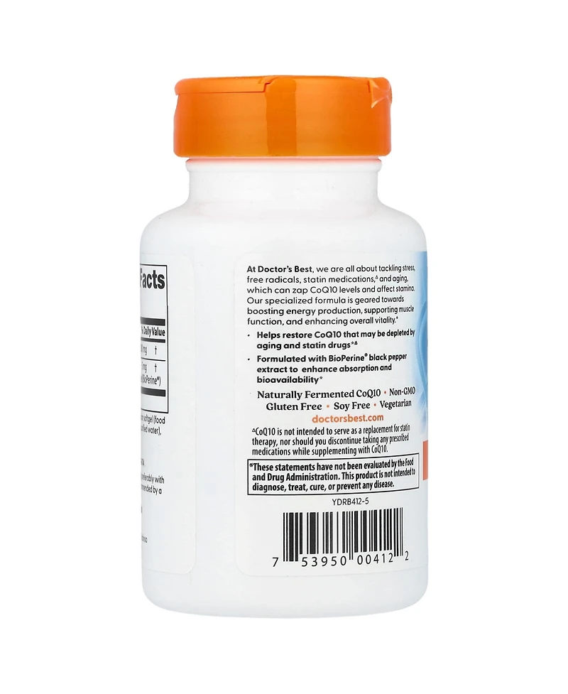 Doctor's Best High Absorption CoQ10 - 60 Veggie Softgel