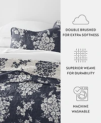 ienjoy Home Distressed Bouquet Reversible 3-Pc. Quilt Set, Full/Queen