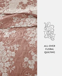 ienjoy Home Distressed Bouquet Reversible 3-Pc. Quilt Set, Full/Queen