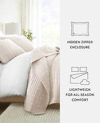 ienjoy Home Geometric Maze Reversible 3-Pc. Quilt Set, King/California King