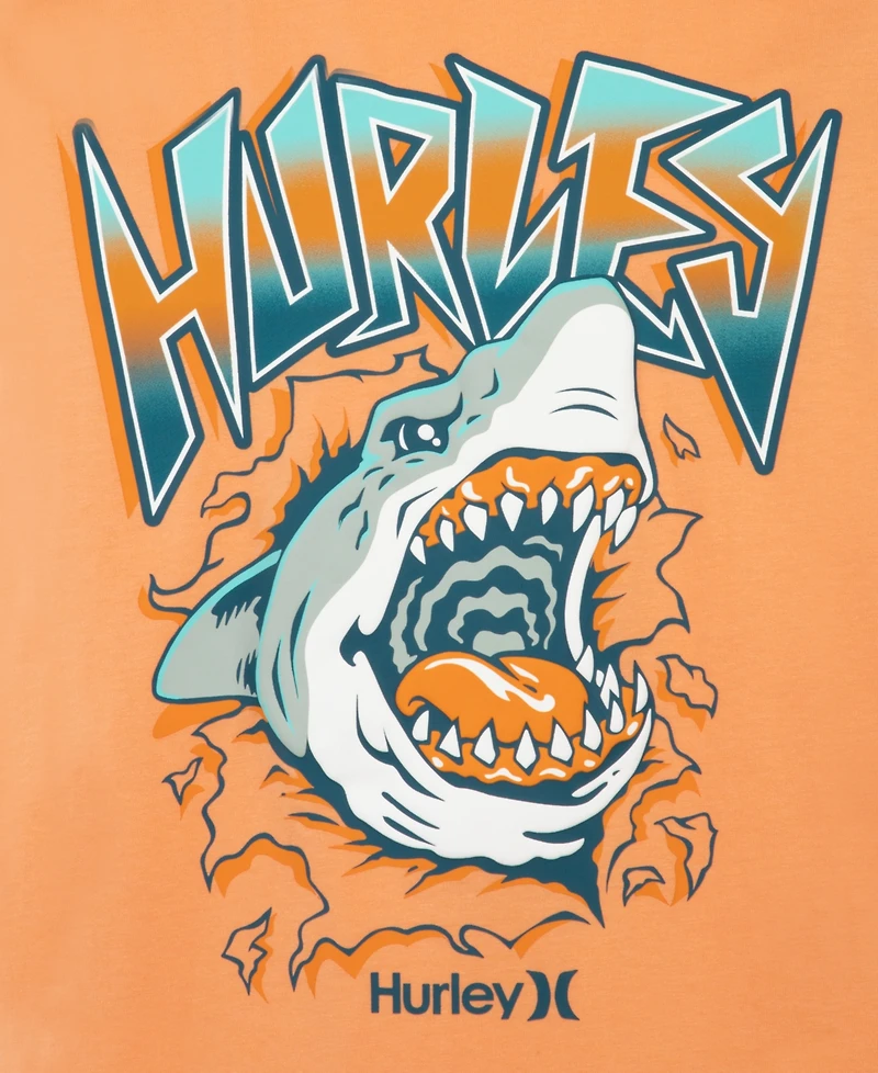 Hurley Big Boys Shark Printed T-Shirt