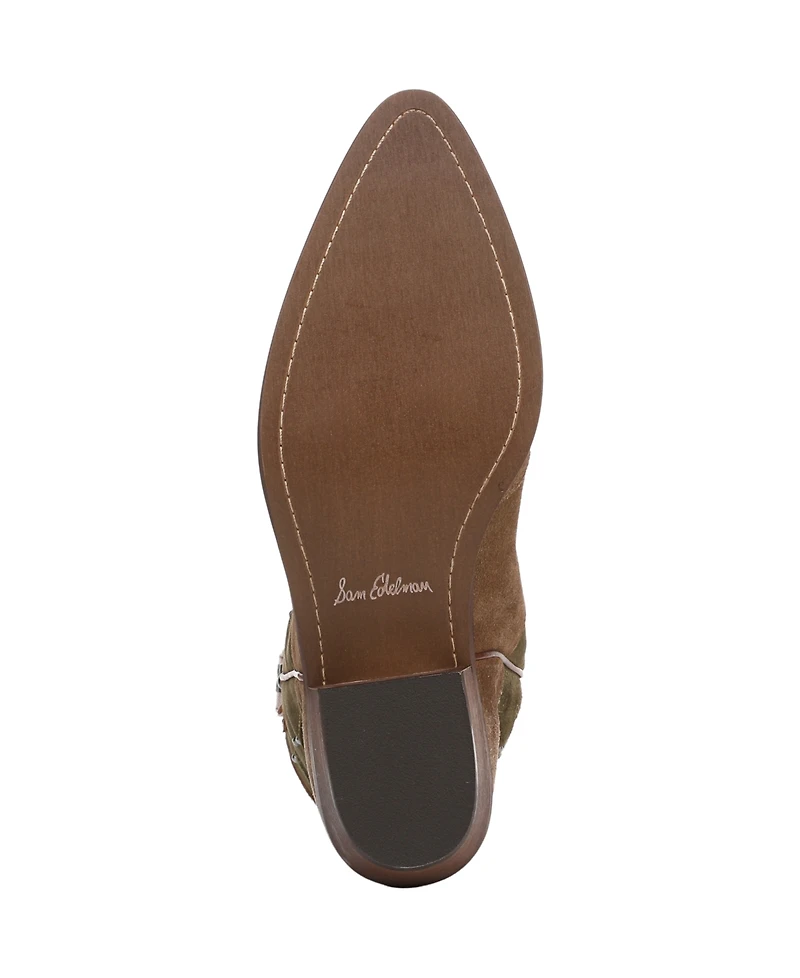 Sam Edelman Women's Rylin Slip On Western Boots
