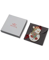 Wallace 2025 Gold-Plated Enameled Snowman Ornament, 16th Edition