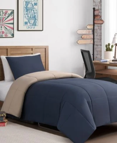 Lucky Brand Box Stitch Reversible Comforter Set