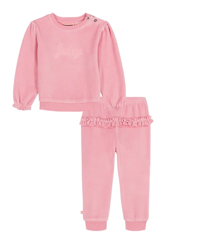 Juicy Baby Girls 2-Piece Top and Pants Set