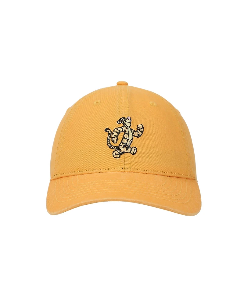 Winnie the Pooh Men's Embroidered Tigger Orange Unstructured Baseball Cap