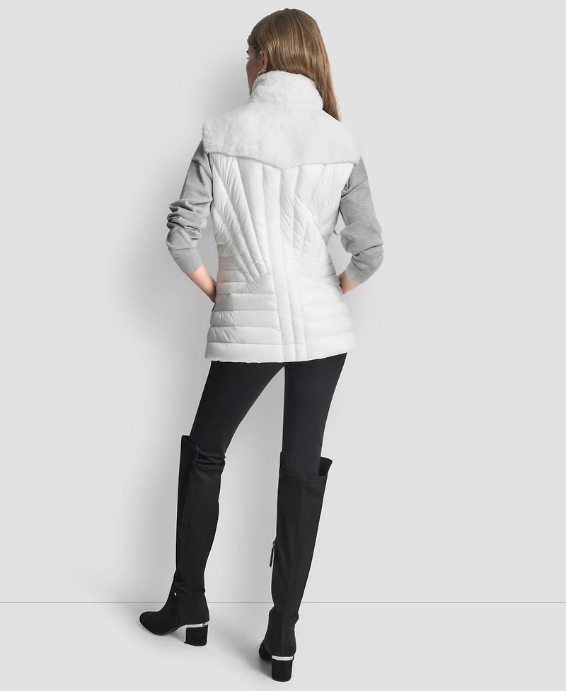 Dkny Women's Sleeveless Puffer Vest Jacket