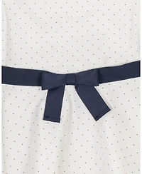 Hope & Henry Little and Big Girls' Organic Short Sleeve Lightweight Knit Skater Dress