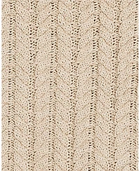 Hope & Henry Women's Organic Peasant Sleeve Cable Sweater